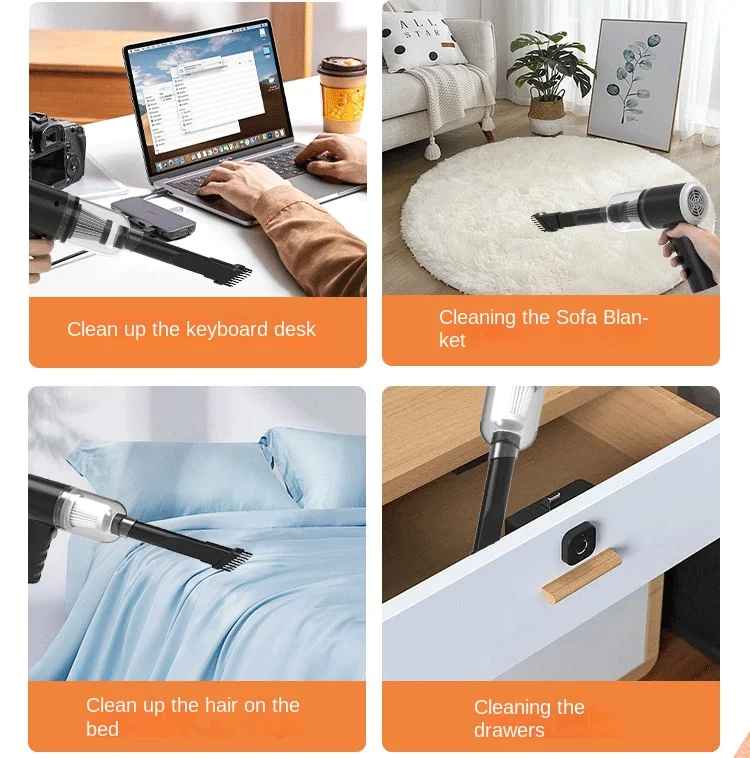 Car Vacuum Cleaner Wireless Multi-Functional Handheld Portable Car Vacuum Cleaner Rechargeable
